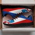 thumbnail image 3 of Puerto Rico Shoes Men Women Running Tennis Shoes Breathable Casual Puerto Rico Flag Sneakers Black Size 11, 3 of 5
