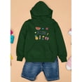 thumbnail image 3 of Buon Ferragosto Summer Objects Hoodie Juniors -Image by Shutterstock,  Large, 3 of 4
