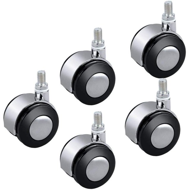 Rueda giratoria para silla de oficina, ruedas giratorias de repuesto premium para trabajo pesado para proteger pisos de madera, tamaño de maletero estándar, 5 piezas esquí esquí Gafas de esquí