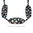 thumbnail image 2 of Stunning Mosaic Trio of Abalone Shell Medallions Statement Necklace, 2 of 5