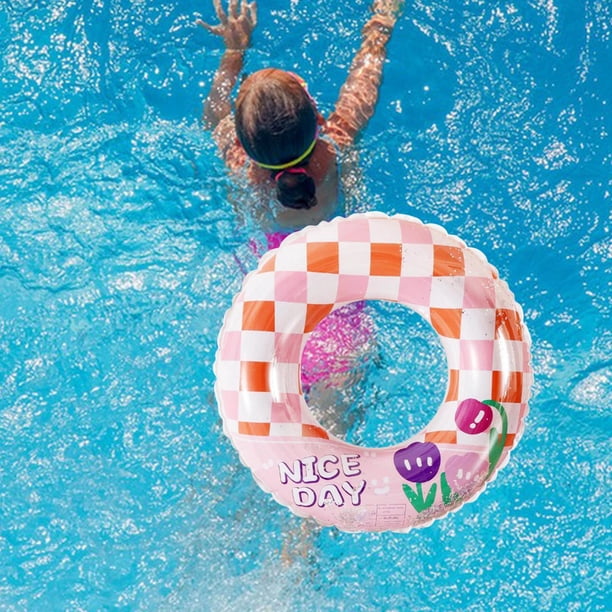 Anillo De Natación Con Asiento Inflable Para Bebé – Flotador Con Toldo Y Cojín, PVC Grueso, Diámetro Exterior 53.5 Cm