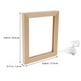 thumbnail image 2 of UPOUART Frame with LED Lighting for Living Room Decor in White Color 1 PCS, 2 of 8