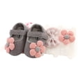 thumbnail image 2 of Diconna Baby Soft Sole Floral Mary Jane Flats and Hairbands 3 Piece Set, 2 of 5