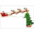 thumbnail image 6 of Clispeed Christmas Reindeer Sleigh Multi Wooden Door Frame Adornment for Festive Decor, 6 of 8