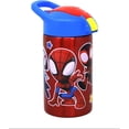 thumbnail image 2 of Zak Designs Spidey and Friends Stainless Steel Water Bottle for Kids - Spider-Man Insulated With Push Button Spout, Perfect for School Days and Trips - 15.5 oz., 2 of 2