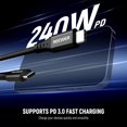 thumbnail image 2 of Cable USB C a USB C NEEWER 14/35 cm USB 3.2 240 W PD3.0 40 Gbps, 2 of 7