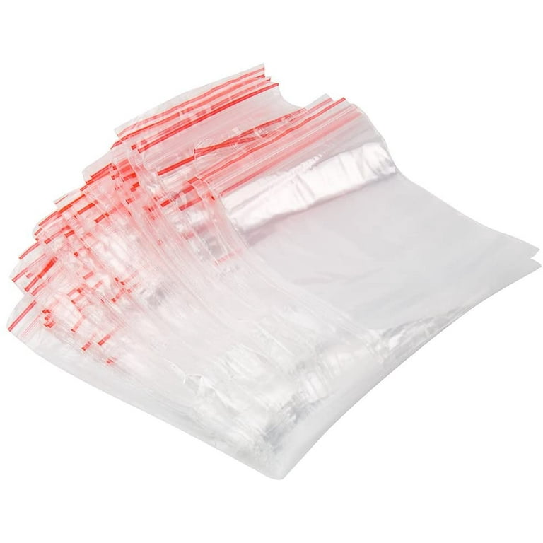 100 Baggies W 4X6 H Small Reclosable Seal Clear Plastic Poly Bag