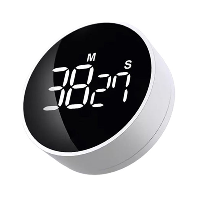 Temporizador de cocina giratorio LED Pantalla completa Estudio digital Aprendizaje Cronómetro Portátil Manual Running Deportes Alarma Tiempo Recordatorio Kearding HA047828-00B