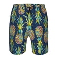 thumbnail image 3 of Balery Colorful Pineapples Traje de Baño Estilo Hawaiano para Hombre, Shorts de Secado Rápido con Bolsillos-XX-Large, 3 of 6