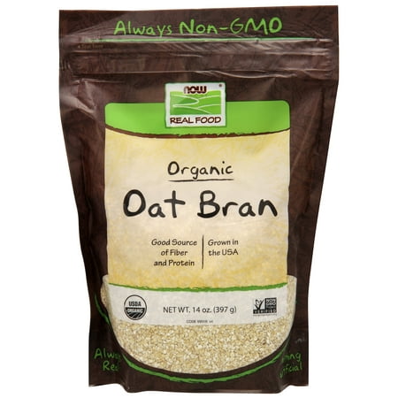 (3 pack) (3 Pack) NOW Foods Oat Bran 14 Oz