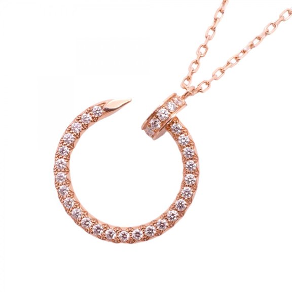 Pre-Owned Cartier Juste un Clou Necklace, 18K Pink Gold, Diamond, Women's