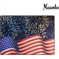 thumbnail image 3 of FREEAM 4th of July Non Slip Area Rug for Living Dinning Room Bedroom Kitchen, (20 x 31 Inch), American Flag Firework Nursery Rug Floor Carpet Yoga Mat, 3 of 6