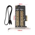 thumbnail image 2 of PCI-E X4 to M.2 NVME&NGFF Adapter Card SSD Converter Card Compatible with PCI-E X4/X8/X16 Support, 2 of 8