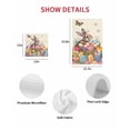 thumbnail image 7 of Easter Bunny Kitchen Dish Towels for Drying Dishes Set of 4, Colorful Eggs Spring Tulips Flower Vintage Waffle Weave Microfiber Hand Tea Bathroom Towels Quick Dry & Absorbent Towel 15.7x23.6, 7 of 7