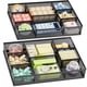 thumbnail image 1 of Organizador de cajones Marbrasse, paquete de 2 con 8 compartimentos ajustables, 1 of 7