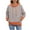 Orange, variant on Fashion Pullover Hoodies for Women Trendy Plus Size Solid Color Long Sleeve Hooded Striped Pullover Casual
