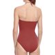 thumbnail image 5 of Traje de baño de una pieza para mujer, conjunto de bikini para mujer, bikini liso con relleno en el pecho sin aros, traje de baño de una pieza en V para mujer, 5 of 5