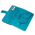 thumbnail image 6 of Dteck Samsung A32 Case 5G, Butterfly Patterned Wallet Case, Magnetic Hand Strap Credit Card Holder Slots Synthetic Leather Kickstand Protective Cover For Samsung Galaxy A32 5G, Blue, 6 of 11