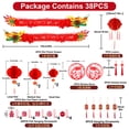 thumbnail image 2 of Active Mind Ltd 2026 Chinese New Year Decorations, 50in 3D Dragon Garland, Hanging Lanterns Set with Horse Year Felt Ornaments for Lunar New Year Spring Festival Wall Door Home Party Decor, 2 of 9