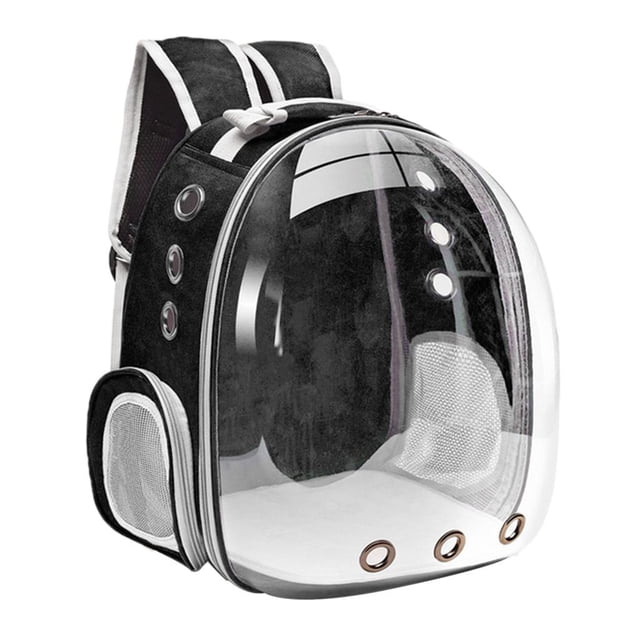 Pet Carrier Medium Cats Dogs Capsule Backpack 3 Removable Mat Travel Black
