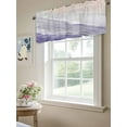 thumbnail image 6 of Watercolor Ombre Purple Valances for Windows, Rod Pocket Kitchen Valance Curtains - Soft & Washable Small Window Treatment for Living Room,&nbsp;Bathroom, Ocen Waves Beach , 42x12 Inch, 1 Panel, 6 of 9