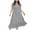 Gray, variant on Kaemgyyd Plus Size Dresses Women Ruffle Short Sleeve V Neck A-Line Flowy Dress High Waist Tiered Summer Beach Vacation Clothes