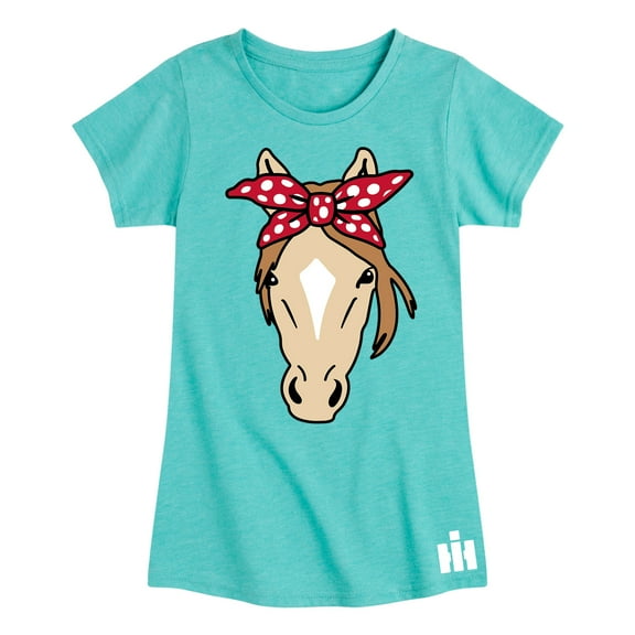 Case IH - Horse Bandana - Toddler Girls Short Sleeve Graphic T-Shirt