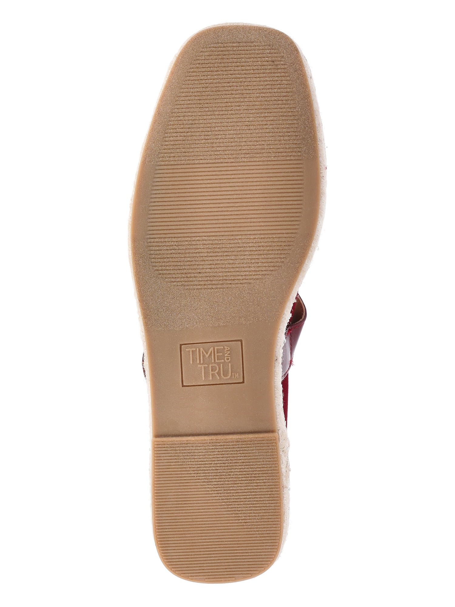 Time and Tru Women's Espadrille Mary Jane Flats