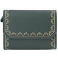 thumbnail image 2 of Pre-Owned Cartier Garland de wallet, leather coin purse, green, for men and women,..., 2 of 12