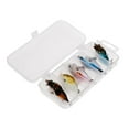 thumbnail image 2 of Almencla 5 Pcs Leurres de Pêche Durs en Forme de cicada Leurres d'Insectes crankbaits avec Hameçons vmc, 2 of 8