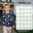 thumbnail image 7 of Uorisanigo Girls Sweatshirt Ruffle Long Sleeve Pullover Sweater Tops Christmas Theme Print Oversized Shirts Sweatshirt Soft and Lightweight Pullover Hoodies Size 1-2, 7 of 7