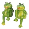 thumbnail image 6 of Mavis Laven Lawn Resin Decoration,2pcs Resin Frogs Statue Outdoor Garden Decoration Sculpture For Home Desk Garden Ornament,Garden Decoration, 6 of 8