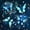 Navy, variant on Erosebridal Blue Gem Butterfly Bed Spread Queen for Girls, Shimmer Streamer Print Queen Coverlet Set, 3 Pieces