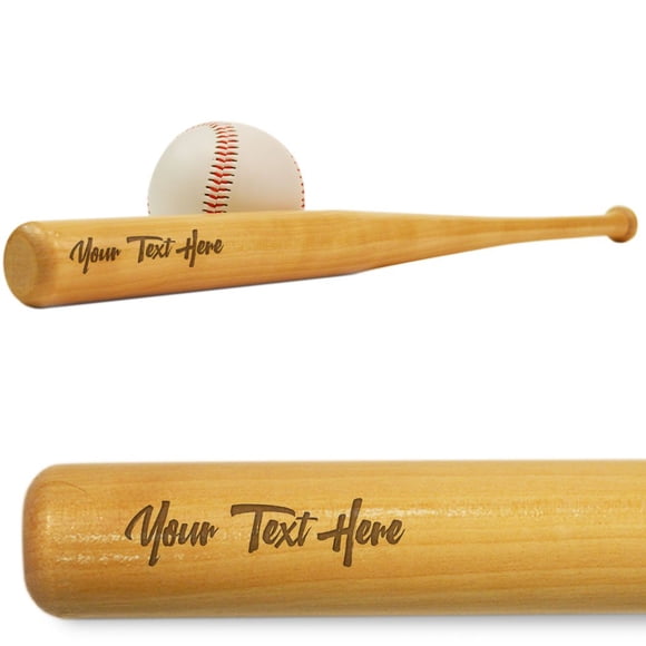 ChalkTalkSPORTS Personalized Engraved Mini Baseball Bat | Engraved
