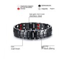 thumbnail image 3 of Pulseras magnéticas para hombres, imanes de 4 elementos de doble fila ultrarresistentes, pulsera magnética de longitud ajustable, 3 of 5