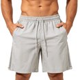 thumbnail image 2 of Aimik Mens Active Shorts Drawstring Waist Side Stitching Mens Gym Shorts Summer Breathable Running Shorts for Workout or Sport, 2 of 6