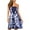 Blue, variant on IROINNID Off-The-Shoulder Dress For Women Sleeveless Bohemian Style Strapless Elastic Band Dress Floral Dress Knee-Length Prints A-Line Dress