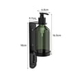 thumbnail image 2 of Wall Mounted Non-Perforated Stainless Steel Soap Dispenser Hotel Shampoo & Body Wash Separate Bottle Bathroom Kitchen Bath, 2 of 10