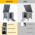 thumbnail image 5 of Coziwow Rabbit Hutch Cat House for Small Animal Wooden 20”x 16”x 17”, Grey, 5 of 7