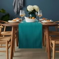 thumbnail image 2 of Teal Ombre Table Runner - 48 Inch Long, Kitchen Dining Table Runner Dresser Scarves, Contemporary Gradient Abstract Art Farmhouse Decor for Coffee Tables Wedding Party Banquet, 2 of 8