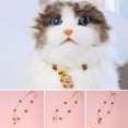 thumbnail image 2 of Pet Necklace Stunning Visual Effect Mini Bells Friendly to Skin Non-Irritation Easy-wearing Adorable Resin Pendant Pet Cat Necklace Photography Prop Pet Supplies, 2 of 8