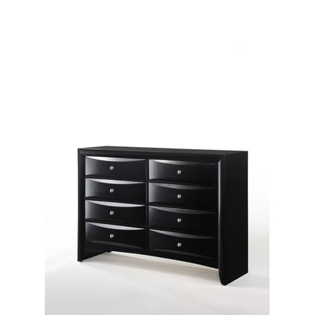 Acme Furniture Ireland Black Dresser With Eight Drawers Walmart Com