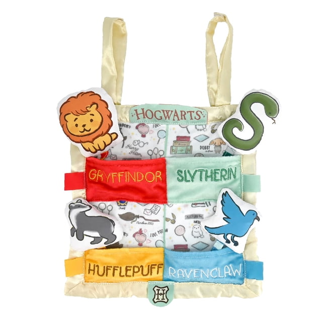 Manta de seguridad Lovey, preferida por los niños, de Harry Potter, Hogwarts, House Peek a Boo On The Go, para recién nacidos, bebés y niños pequeños