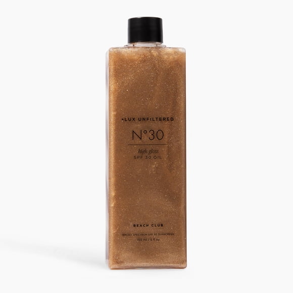 Aceite bronceador Lux sin filtrar N°30 de alto brillo con SPF 30 100 ml