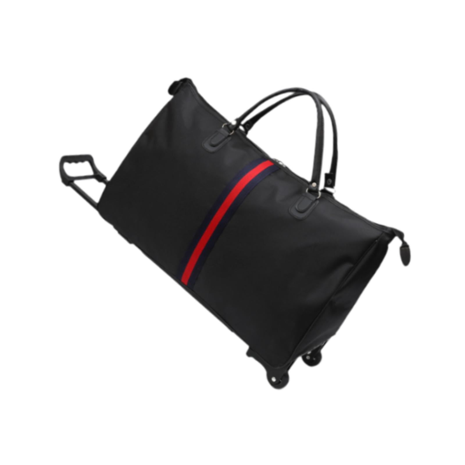 Wzmzjy Rolling Duffel Bag Portable Travel Duffel Bag for Camping Air or Car Travels 50 cmx22 cmx35 cm