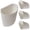 Blanc, variante sur 4 Pcs Seau Suspendu Type Chariot Conteneur de Rangement Polyvalent pour Salon Seau Suspendu pour Salon