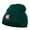 Dk Green, variant on Santa with Christmas Lights Embroidered Short Beanie - Red OSFM