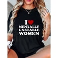 thumbnail image 1 of Motif Simple Amour Anglais Imprimé Mode Femme Tendance Col Rond Manches Courtes, T-shirt de Sport Simple Décontracté, Haut d'Été Confortable Vêtements pour Femmes Fête des Pères, Fête des Mères, Nouvel An, S, 1 of 6