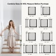 thumbnail image 4 of 29.5-51.6'' Extra Wide Pet Gate, 30''H Safety Doorway Gates Pressure Mounted,Black, 4 of 11