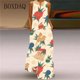 thumbnail image 4 of Vestido largo informal de Navidad para mujer, traje holgado sin mangas, estampado elegante, para fiesta, primavera y verano, 2024, 4 of 5